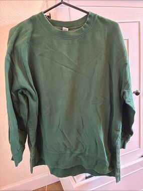 Classic Old Navy Crewneck Sweatshirt in Forest Green
